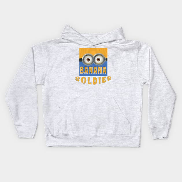 MINIONS USA SOLDIER Kids Hoodie by LuckYA